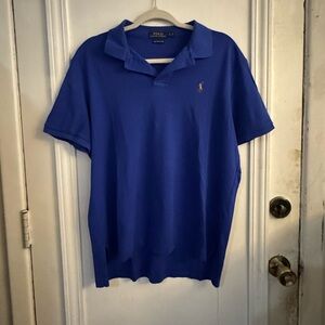 Ralph Lauren Blue Polo Shirt Classic Style